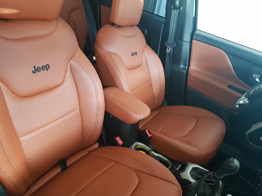 Jeep — caramelo com laterais perfuradas