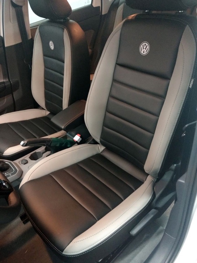Volkswagen — bicolor preto e areia
